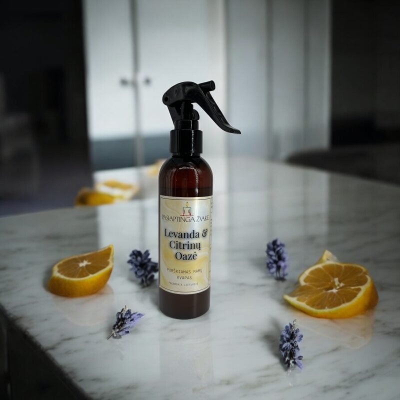 Aromatinis 200 ml namų purškiklis „Levanda ir Citrinų Oazė“