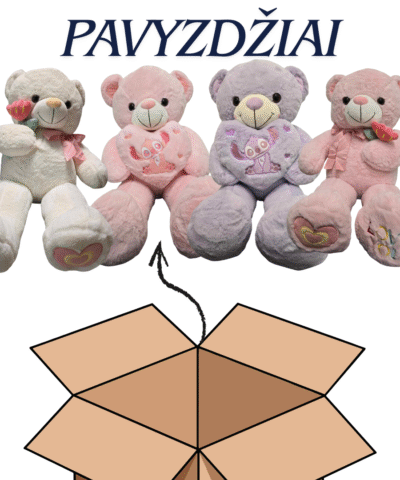 Rinkinukas su DIDELIU MEŠKINU ir pasirinktom DOVANOM