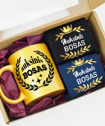 Dovanų rinkinys "Auksinis Bosas"-Su jūsų pasirinkta žvakė
