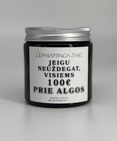 Paslaptinga Žvakė 120ml BE DAGTIES-(JEIGU NEUŽDEGAT VISIEMS 100€ PRIE ALGOS)