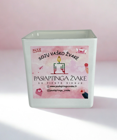 BALTA LOVE Paslaptinga Žvakė su jūsų norima NUOTRAUKA-300ml