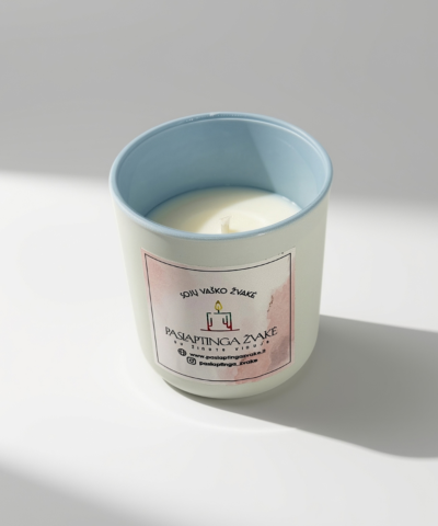 ŽYDRA AKRILINĖ (210 ml) | Žvakė su Jūsų tekstu