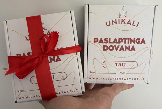Dovanų pakavimo pavyzdys